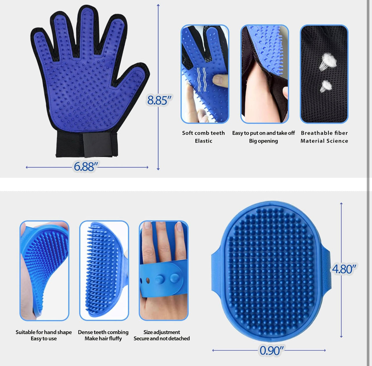Cat & Dog Grooming Gloves